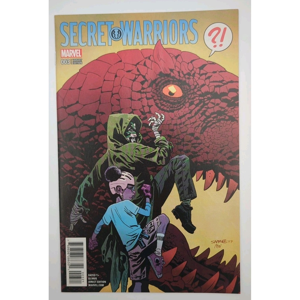 Secret‎ Warriors #3 Samnee 1:25 Variant (2017) Marvel Dinosaur Cover NM Range